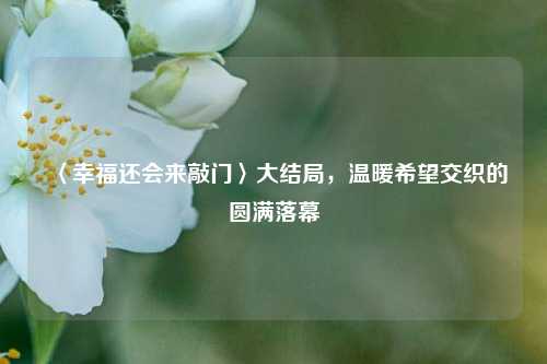 〈幸福还会来敲门〉大结局，温暖希望交织的圆满落幕