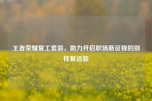 王者荣耀复工套装，助力开启职场新征程的别样复活装
