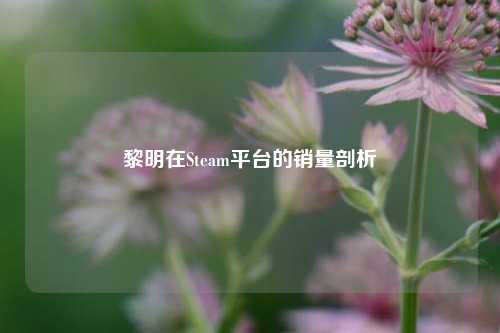 黎明在Steam平台的销量剖析