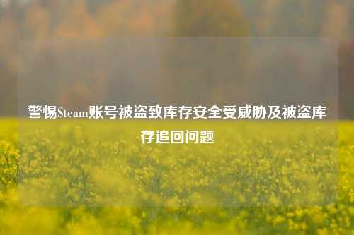 警惕Steam账号被盗致库存安全受威胁及被盗库存追回问题