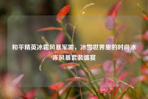 和平精英冰霜风暴军需，冰雪世界里的时尚冰冻风暴套装盛宴