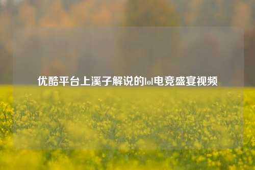 优酷平台上溪子解说的lol电竞盛宴视频
