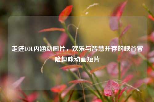 走进LOL内涵动画片，欢乐与智慧并存的峡谷冒险趣味动画短片