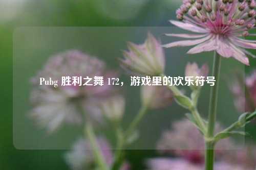 Pubg 胜利之舞 172，游戏里的欢乐符号
