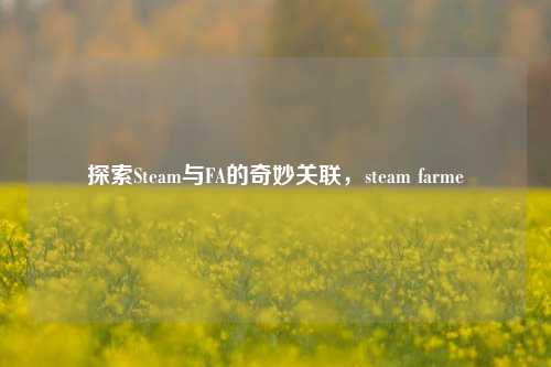 探索Steam与FA的奇妙关联，steam farme