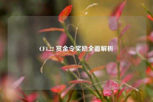CF4.22 赏金令奖励全面解析