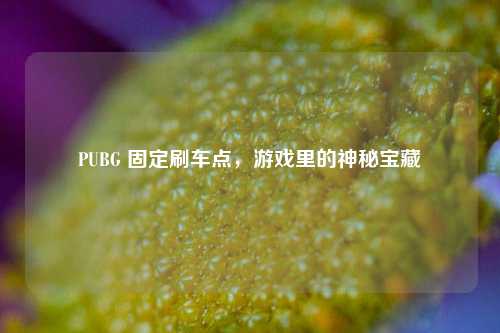PUBG 固定刷车点，游戏里的神秘宝藏