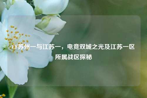 CF苏州一与江苏一，电竞双城之光及江苏一区所属战区探秘