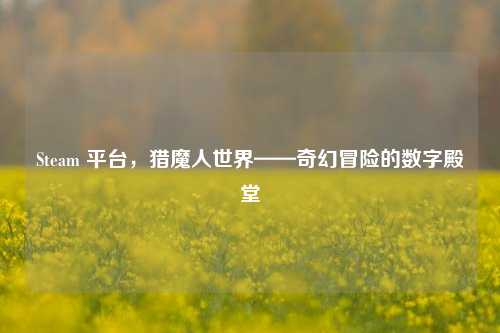 Steam 平台，猎魔人世界——奇幻冒险的数字殿堂