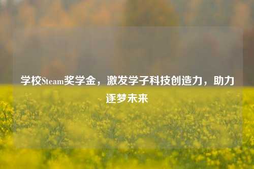 学校Steam奖学金，激发学子科技创造力，助力逐梦未来