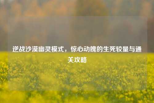 逆战沙漠幽灵模式，惊心动魄的生死较量与通关攻略
