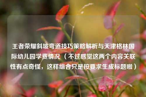王者荣耀斜坡弯道技巧策略解析与天津格林国际幼儿园学费情况 （不过感觉这两个内容关联性有点奇怪，这样组合只是按要求生成标题啦）