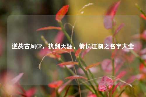 逆战古风CP，执剑天涯，情长江湖之名字大全