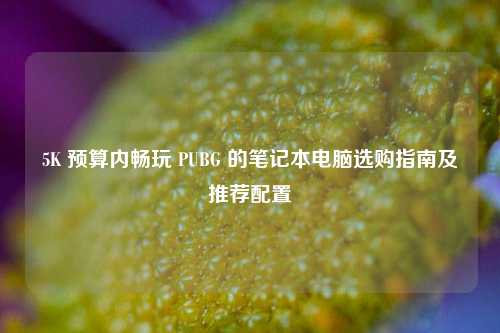 5K 预算内畅玩 PUBG 的笔记本电脑选购指南及推荐配置