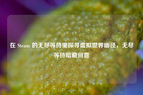 在 Steam 的无尽等待里探寻虚拟世界幽径，无尽等待暗藏何意