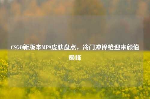 CSGO新版本MP9皮肤盘点,冷门冲锋枪迎来颜值巅峰
