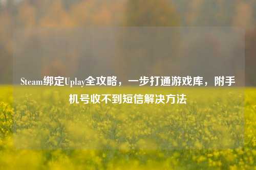 Steam绑定Uplay全攻略,一步打通游戏库,附手机号收不到短信解决方法