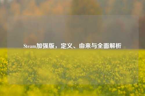 Steam加强版,定义、由来与全面解析