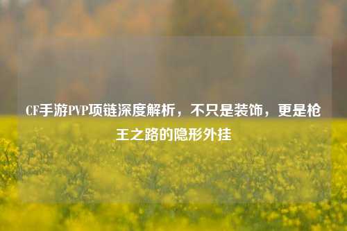 CF手游PVP项链深度解析,不只是装饰,更是枪王之路的隐形外挂