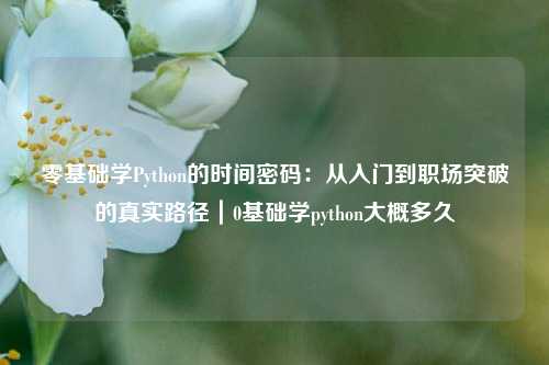 零基础学Python的时间密码：从入门到职场突破的真实路径｜0基础学python大概多久